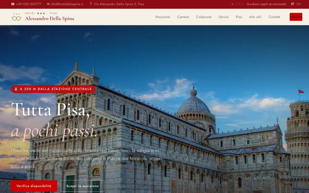 Anteprima del sito Hotel Della Spina