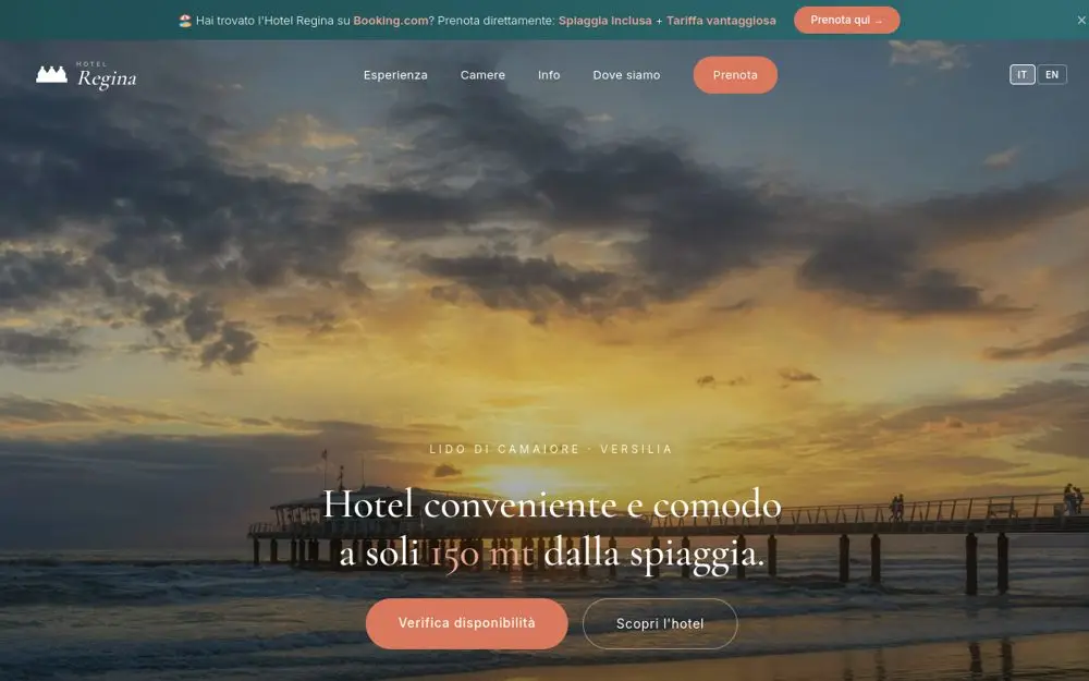 Anteprima del sito Hotel Regina
